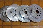 Front & rear R1 Concepts Eline Series slotted brake rotors